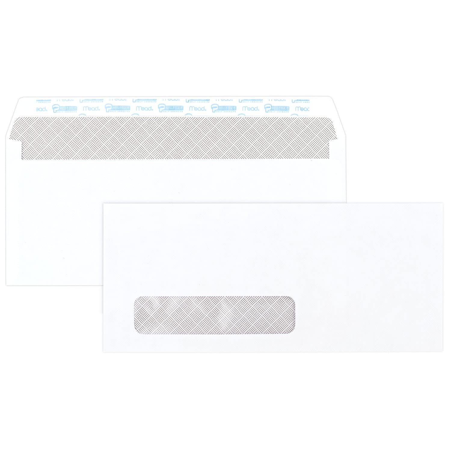 #10 Self-Seal Business Envelopes with Left Window - 500 Pack (742022) | Security Tinted White Peel & Seal Envelopes for Mailing, Invoices & Office Documents