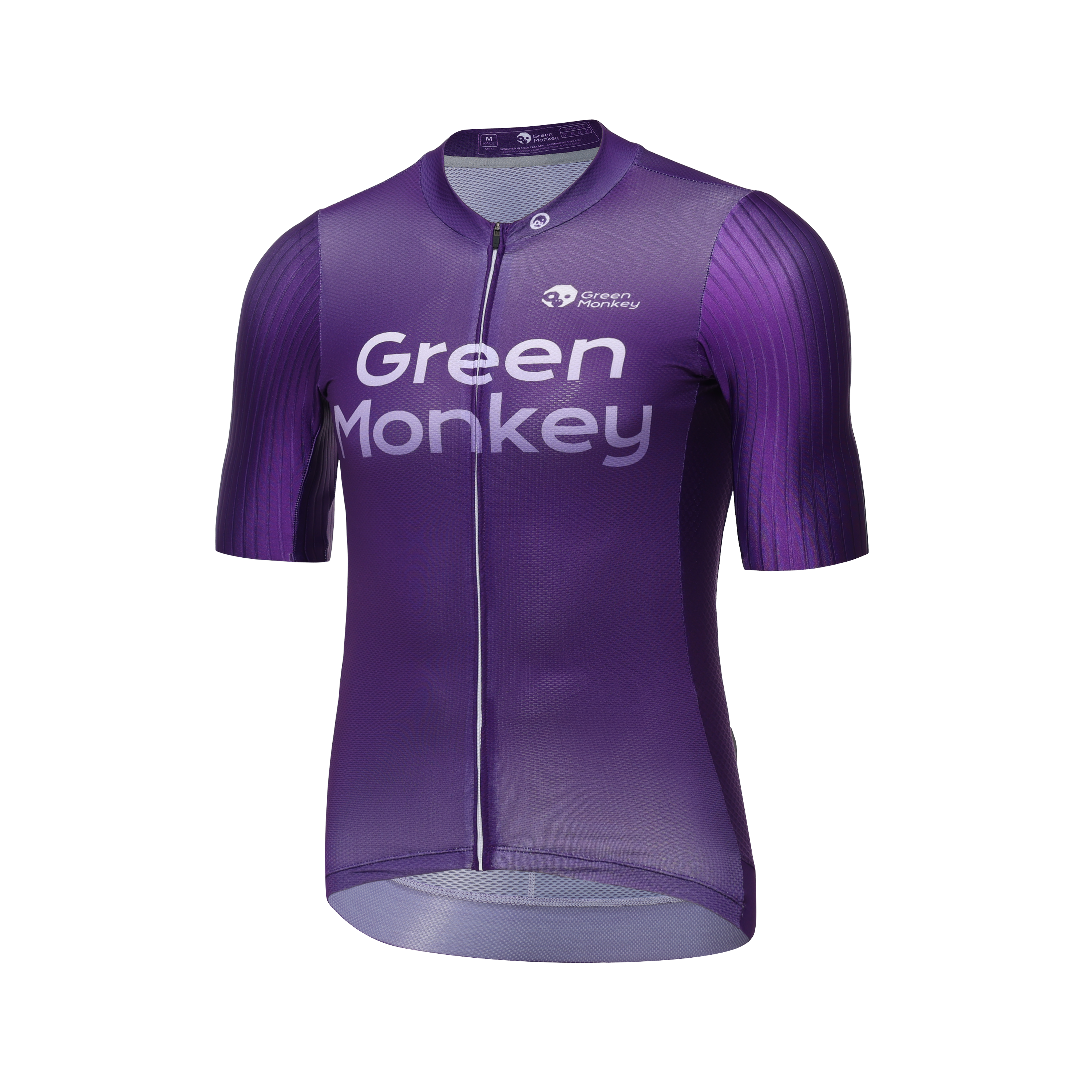 GreenMonkey Purple Podium Jersey - Premium Cycling & Racing Apparel for Men & Women - Ideal for Competitions, Training & Outdoor Sports