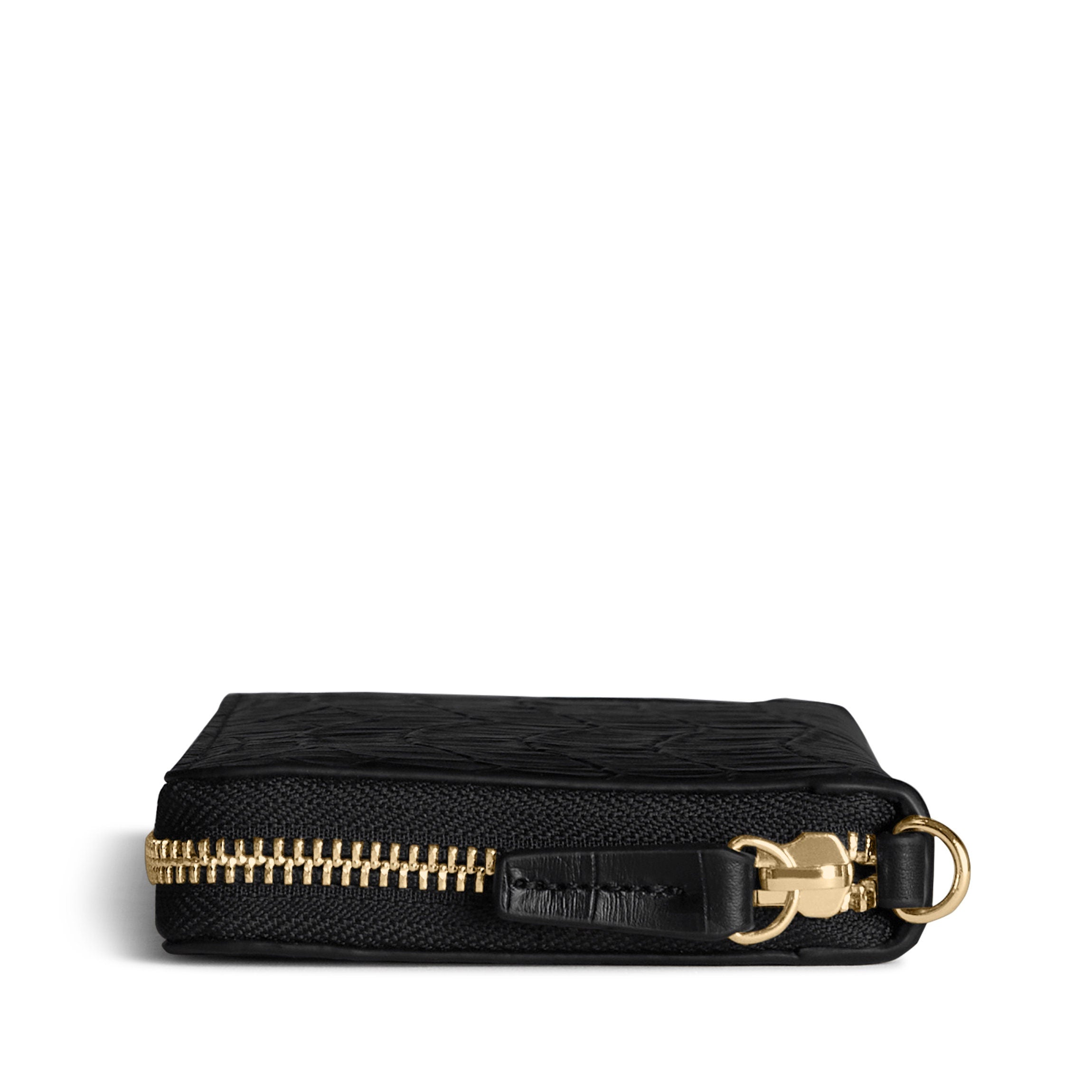 Klyde Genuine Leather Continental Wallet for Men - Black Crocodile Embossed | Slim RFID Blocking Bifold Wallet for Everyday Use & Travel