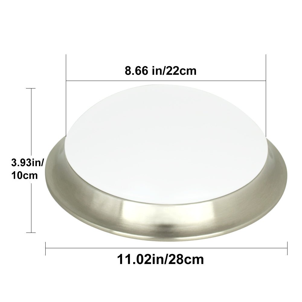 Depuley 24W Remote Control LED Ceiling Light - 11 Inch Dimmable Flush Mount Fixture, Adjustable Brightness Round Light for Bedroom, Kitchen, Bathroom (IP44 Waterproof) - Perfect for Modern Home Lighting & Interior Decor