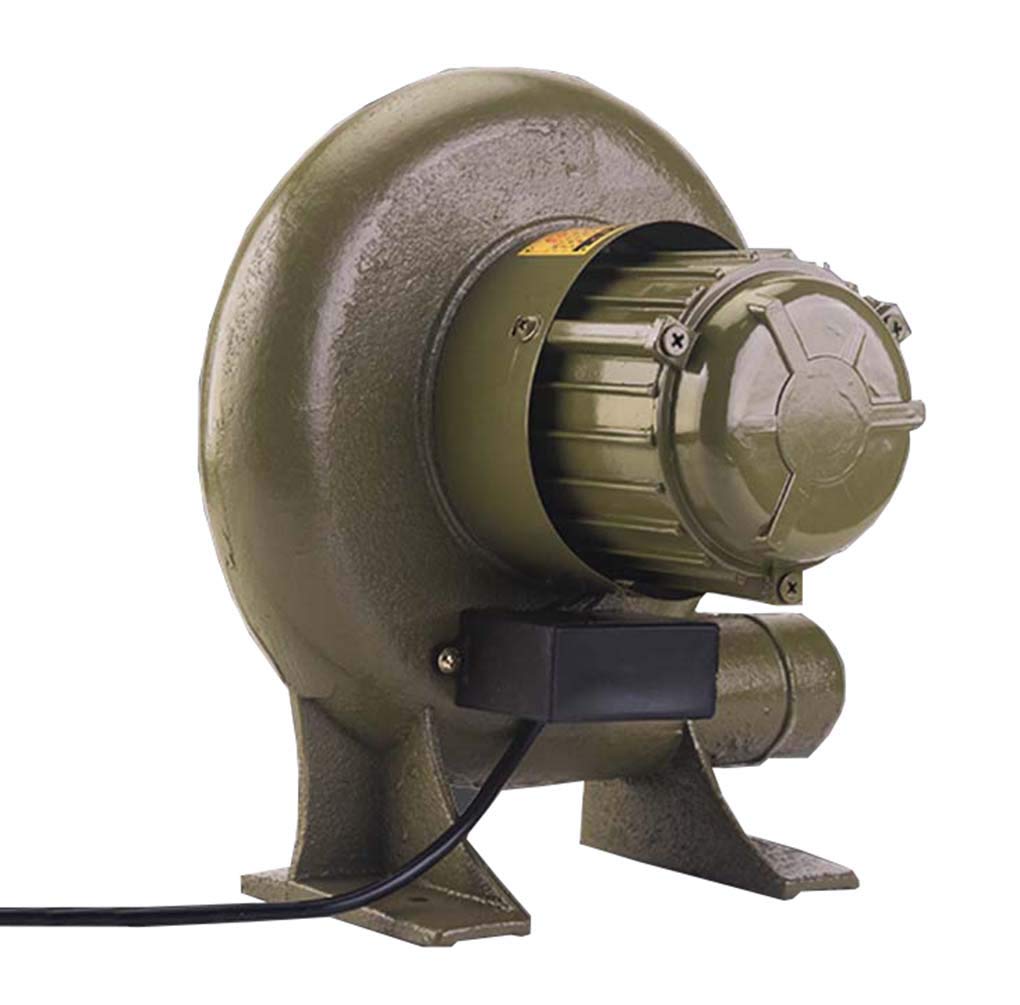 220V Outdoor Centrifugal Air Blower for Forge & BBQ - Stable Copper Wind Fan with 20cm Extension Tube & Speed Regulator, 2800 RPM - Perfect for Blacksmithing, Metalworking, and Outdoor Cooking