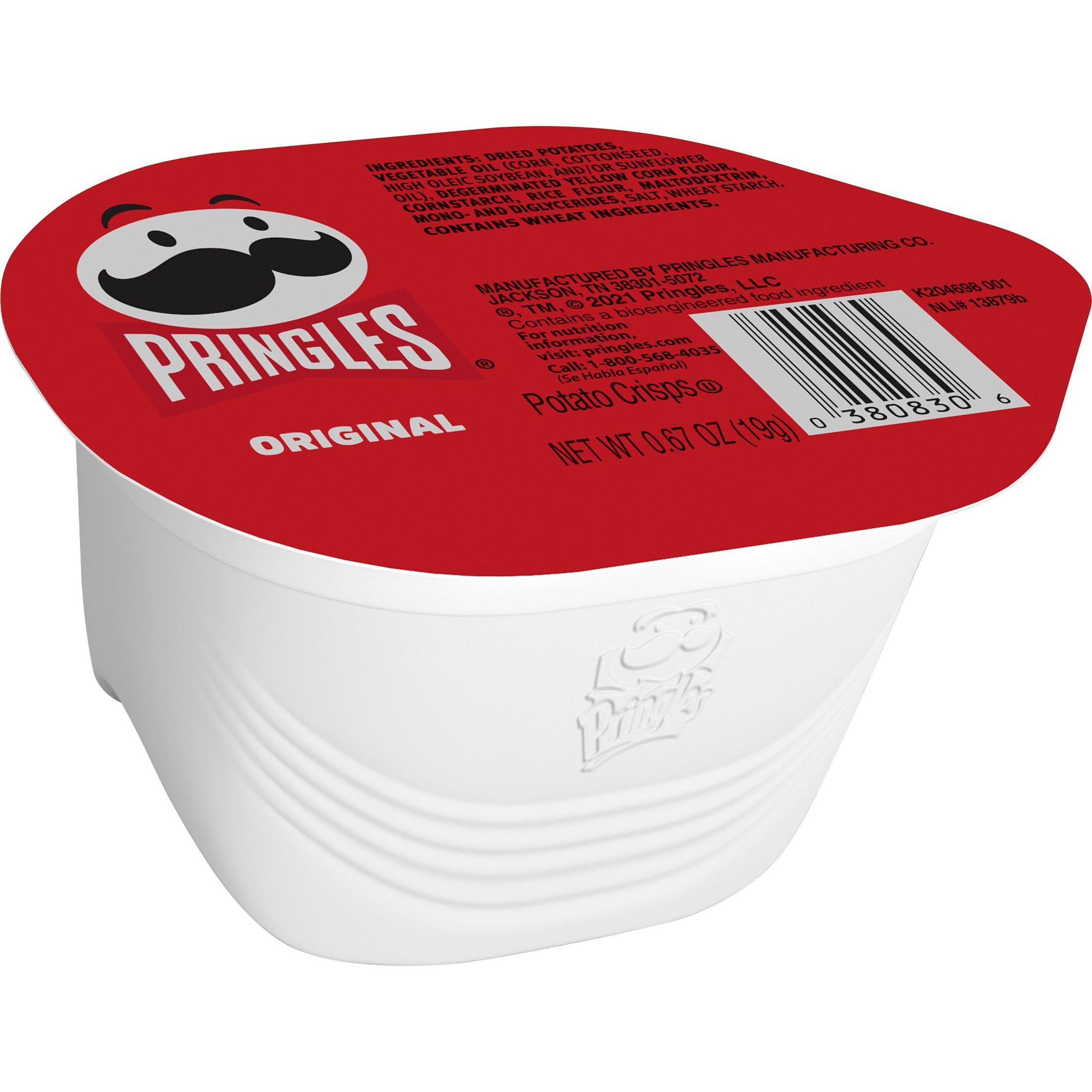 Pringles Original Potato Crisps Chips - 36 Cups, Lunch & On-the-Go Snacks for Office, School, Travel & Parties | Crunchy & Delicious Snack Food