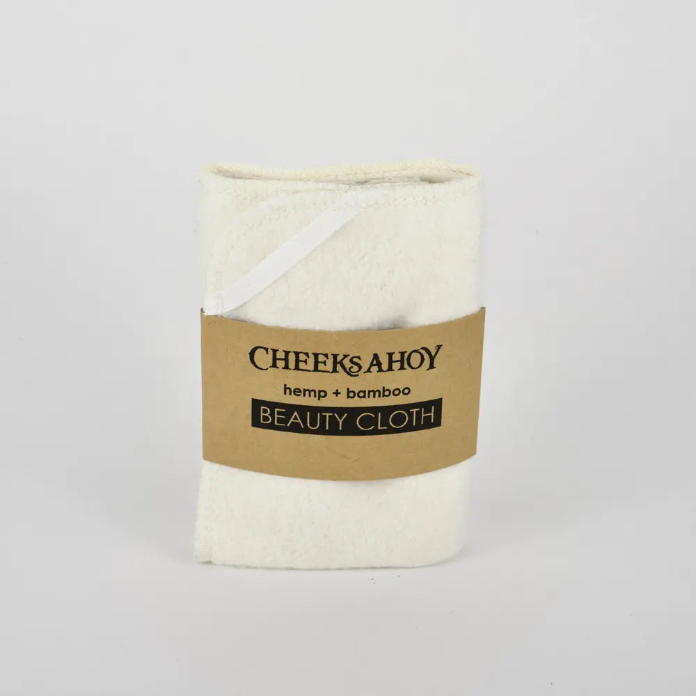 Cheeks Ahoy Hemp and Bamboo Facial Beauty Cloth - 1 Pack | Reusable & Eco-Friendly Makeup Remover Wipes for Gentle Skin Cleansing | Perfect for Travel, Gym & Daily Skincare Routine