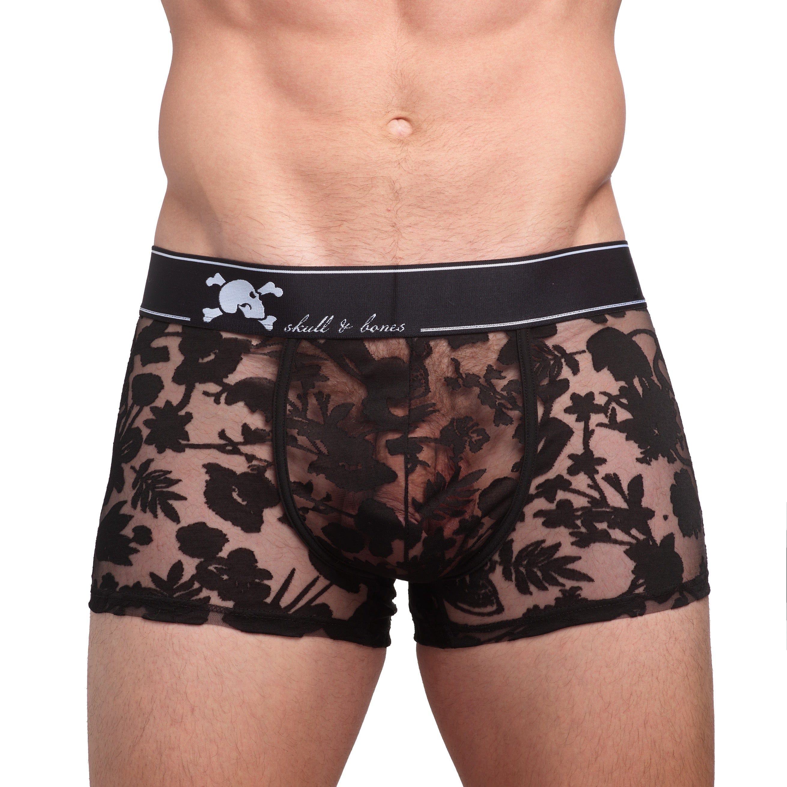 Dutch Floral Burnout Trunk - Vintage-Inspired Cotton Underwear for Men | Comfortable & Breathable Boxer Briefs for Everyday Wear, Lounging & Travel