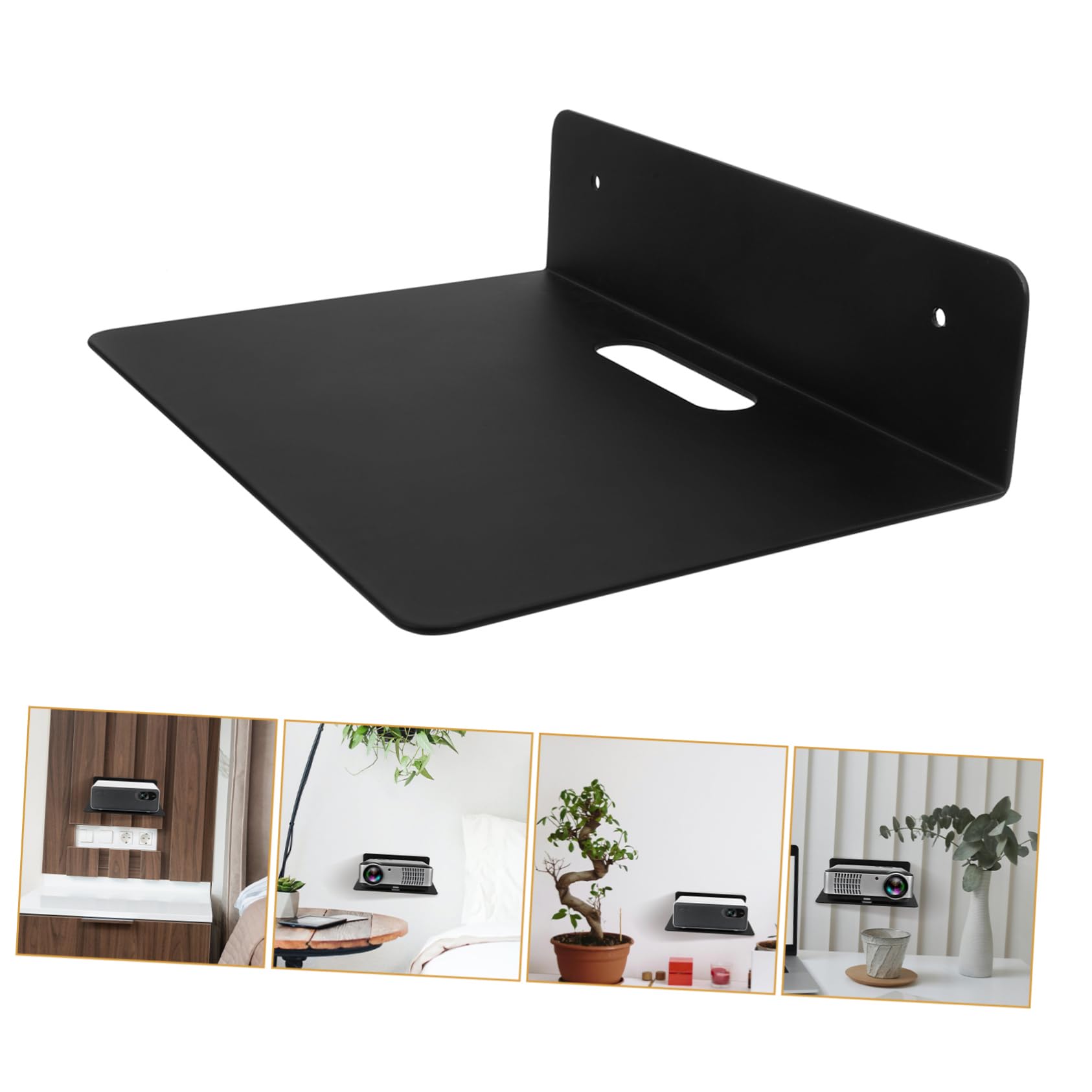 DIYEAH 3-Piece Wall Mount Kit - Universal Projector Bracket, Router Holder & Camera Mount with Cable Management | Perfect for Home Theater Setup, Office Organization & Smart Home Installation