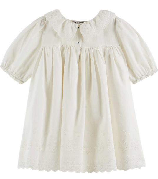 Emile & Ida Anglaise Dress for Girls (Size 2-12A) - Perfect for School, Parties & Special Occasions