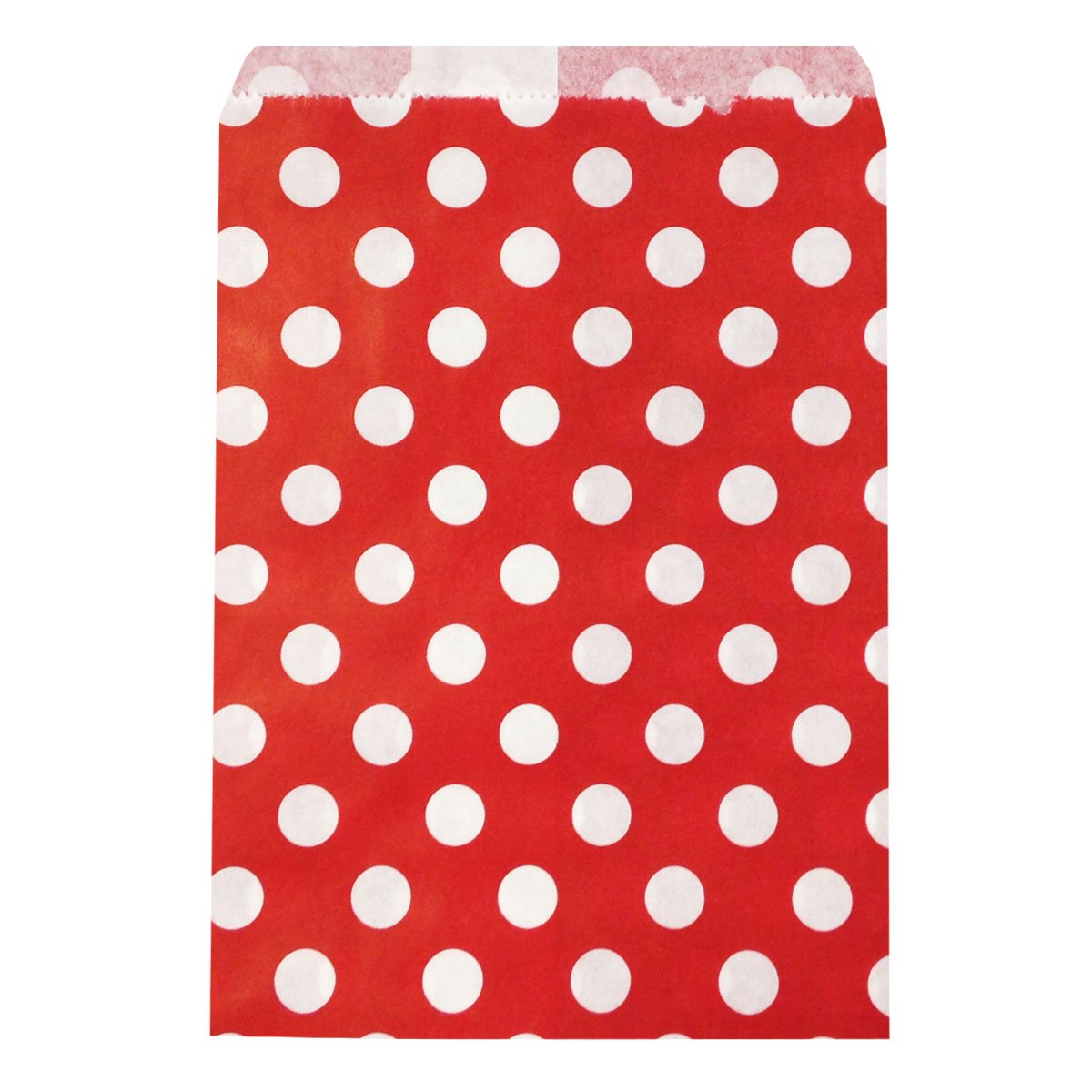 Allydrew 25-Pack Red Polka Dot Party Favor Bags for Birthday, Baby Shower & Wedding - Premium Gift Bags for Candy, Treats & Small Gifts