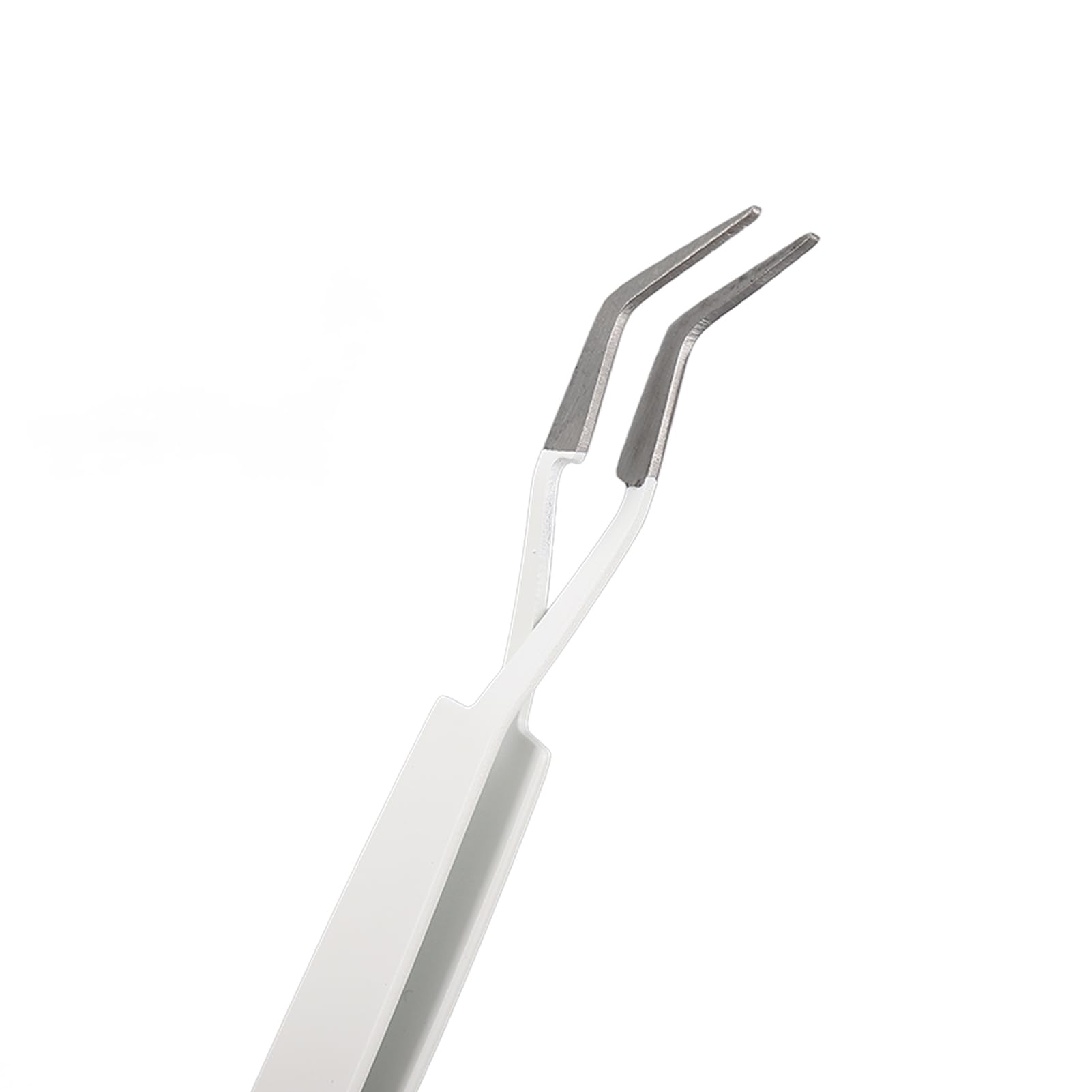Premium Stainless Steel Curved Tip Lash Tweezer - Professional Eyelash Extension Tool for Perfect Application, Nail Art Stickers & Rhinestone Placement | Ideal for Salon Professionals & DIY Beauty Enthusiasts