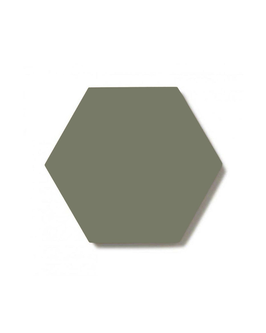 Klinker Hexagon 10x10 cm Australia Green Tiles - Premium Ceramic Floor & Wall Tiles for Kitchen Backsplash, Bathroom, and Outdoor Patio Decor
