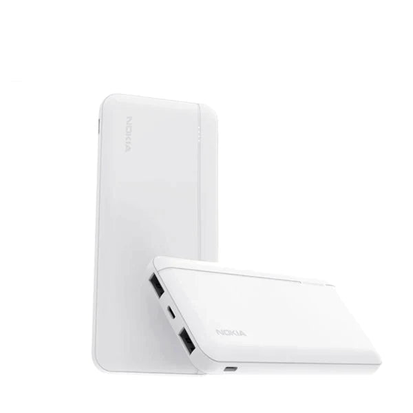 Nokia E6205 10000mAh Portable Power Bank - Fast Charging External Battery Pack for iPhone, Samsung, Android Phones - Perfect for Travel, Camping & Emergency Power Backup