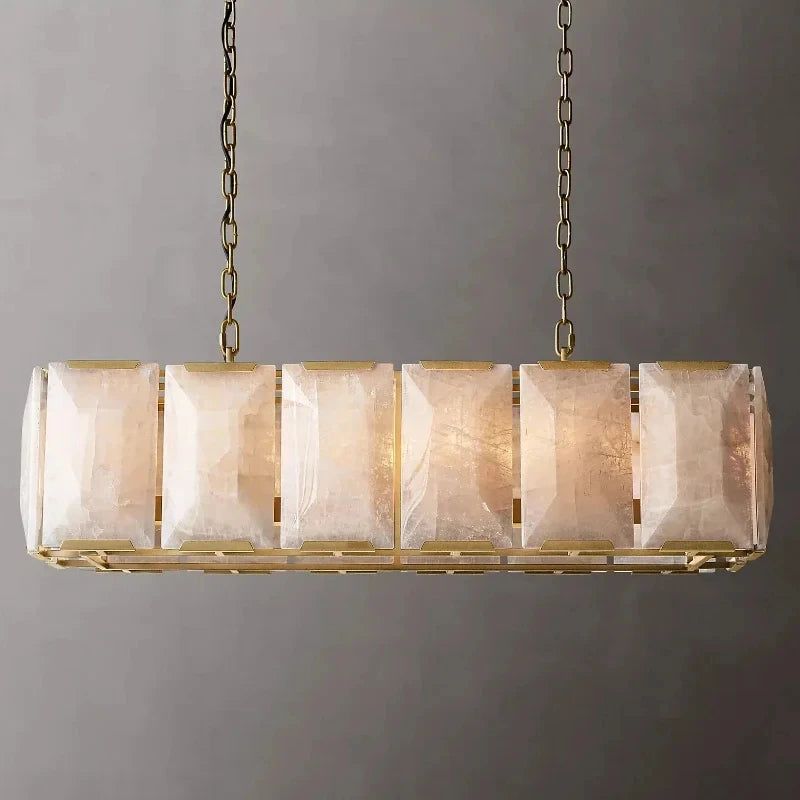 Elegant Crystal Chandelier for Dining Room - Modern Hanging Light Fixture for Kitchen Island, Breakfast Nook & Dining Table | Perfect for Home Decor, Wedding Venues & Restaurant Lighting