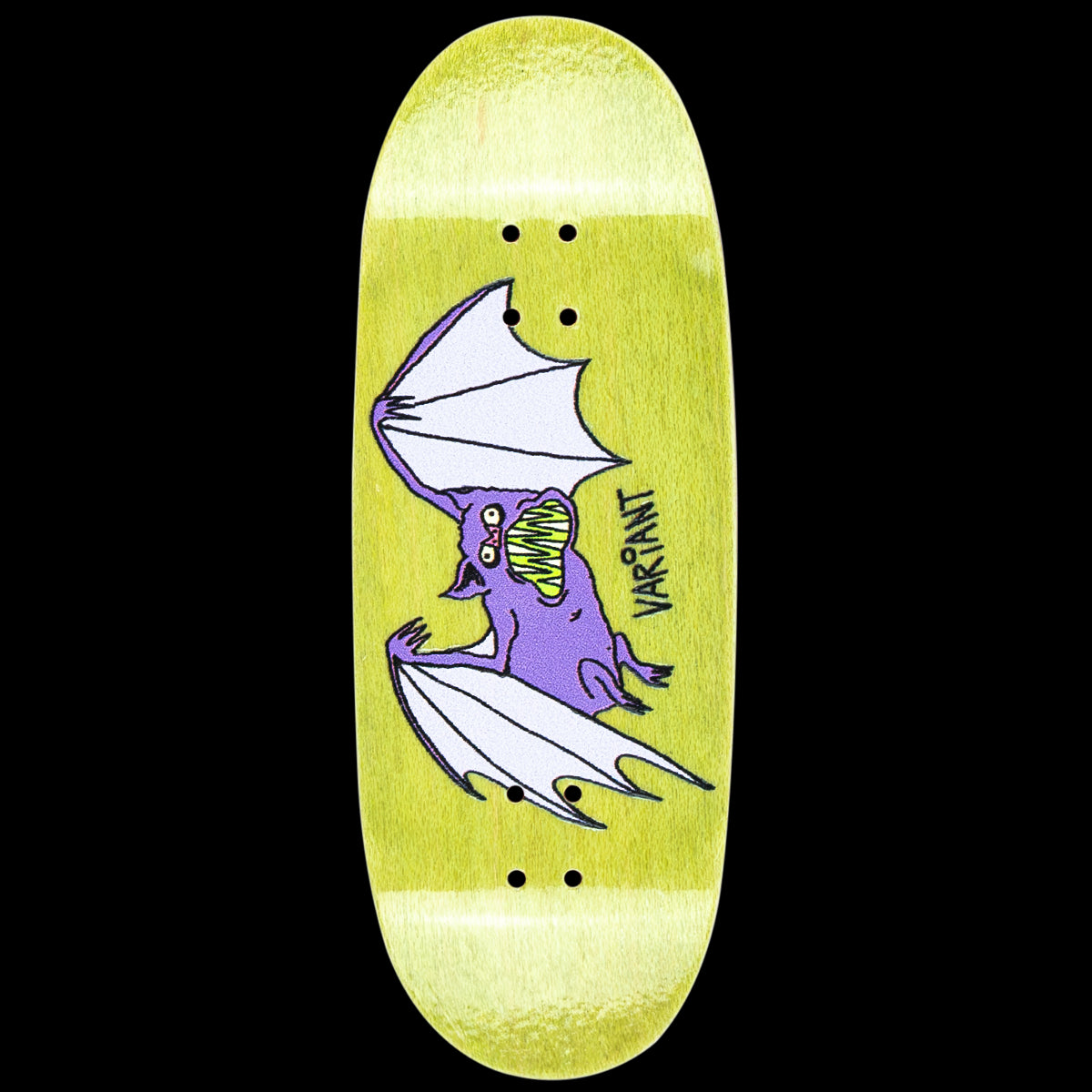 Variant Fingerboard Deck - Fakie Vanilla Green | Professional Mini Skateboard for Tricks & Stunts | Perfect for Skateboard Enthusiasts & Collectors | Great for Indoor Practice & Street Style Performances