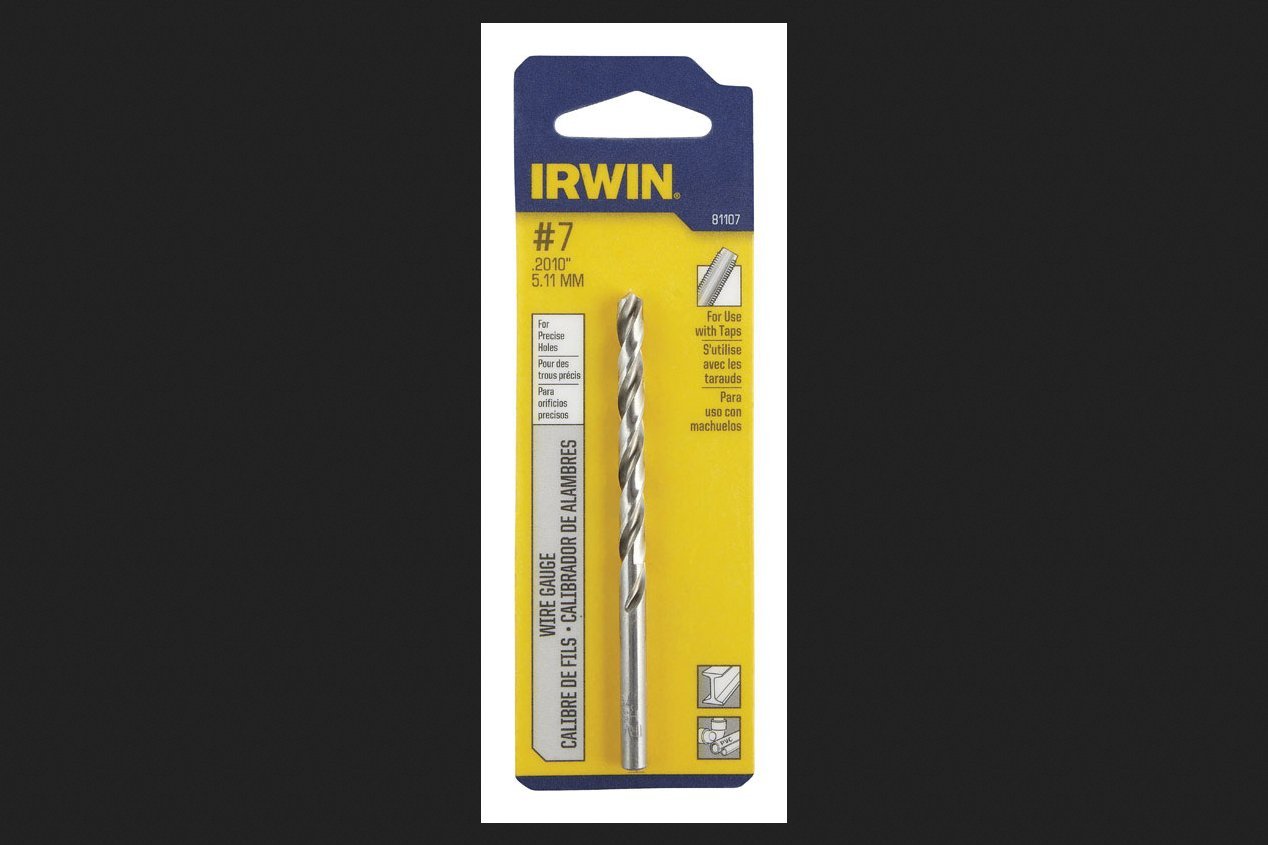 Irwin Tools #7 GPW JL 118' BRT Drill Bit - High Speed Steel Twist Drill for Wood, Metal & Plastic - Perfect for DIY Projects, Home Repairs & Professional Use