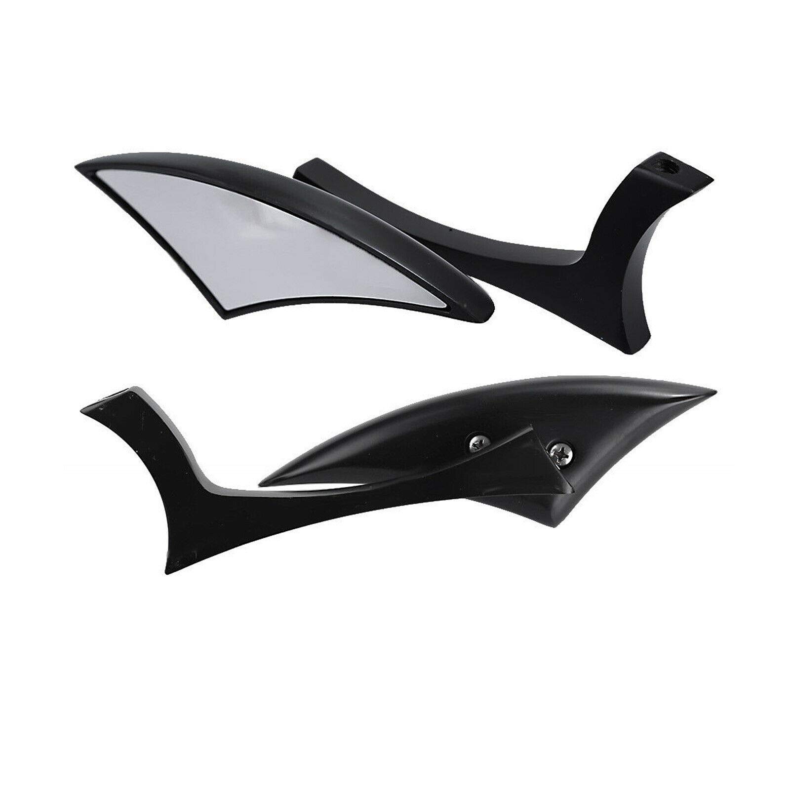 Harley Davidson Black Rearview Side Mirrors Replacement for Dyna, Touring, Road King, Street Glide & Sportster 883/1200 - Durable Motorcycle Accessories for Safe Riding & Cruising