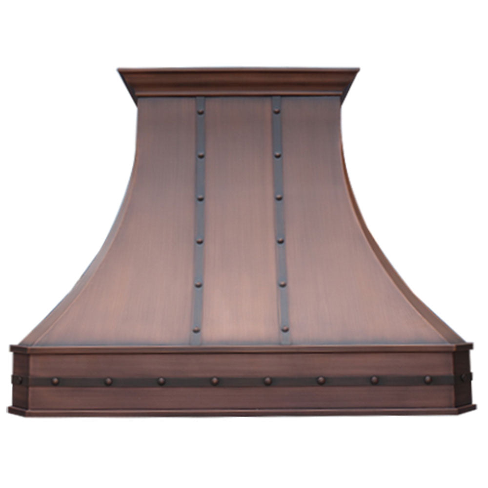 RHM Custom Copper Range Hood VH03TR - Premium Kitchen Ventilation for Modern Homes - Perfect for Cooking, Baking, and Smoke Removal