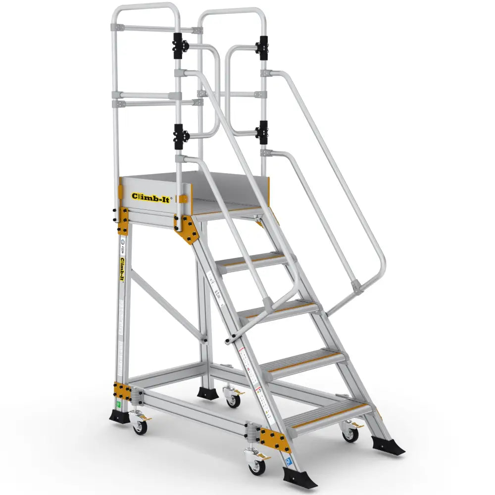 Climb It Weight Reactive Safety Steps - Non-Slip Ladder for Home & Construction Use | Heavy Duty Step Stool for Indoor & Outdoor Projects