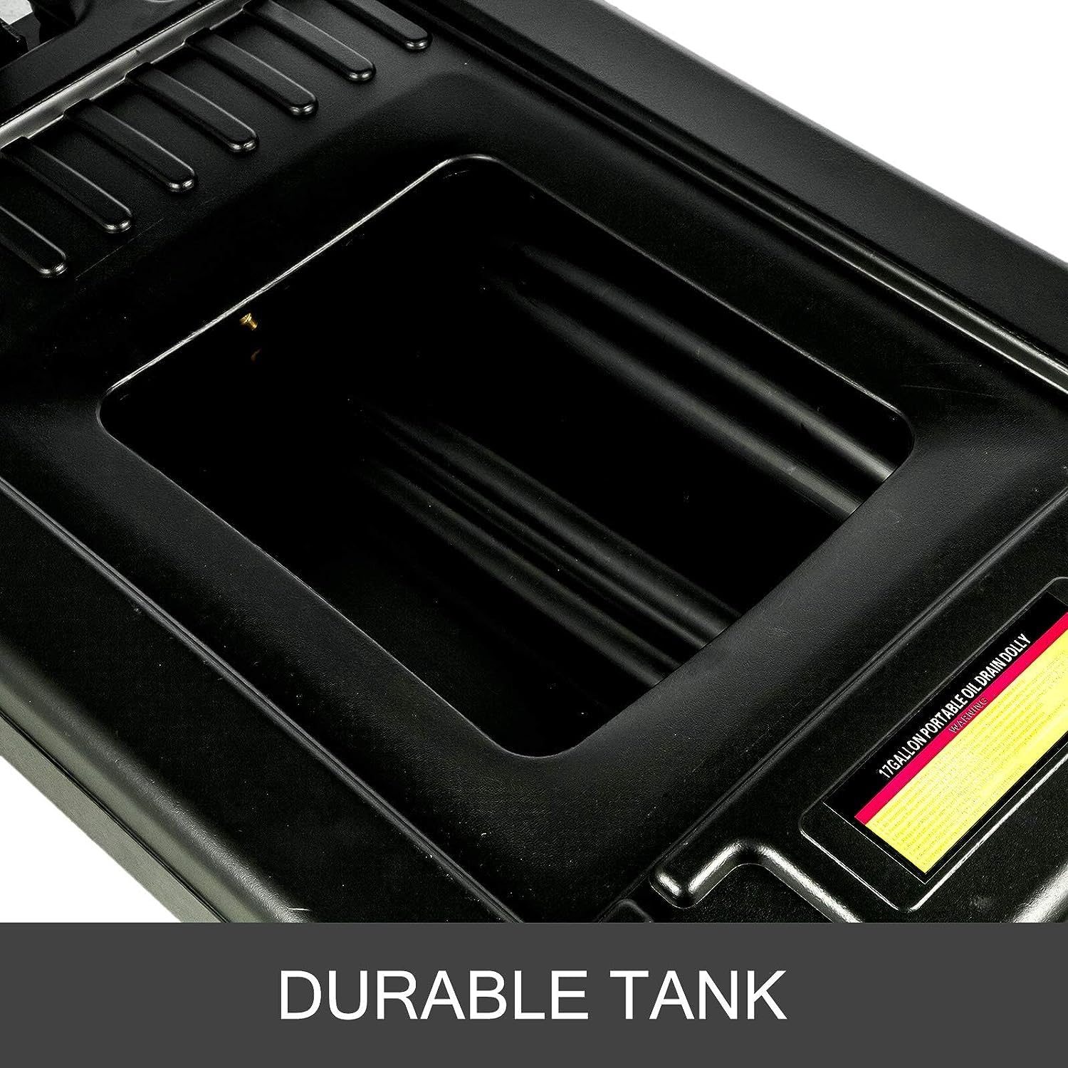 VEVOR 17 Gallon Oil Drain Pan with Pump, 64L Low Profile Oil Drain Cart with 8 ft Hose - Heavy Duty Rolling Oil Drain Pan for Trucks, Buses, RVs - Perfect for Auto Shops, Garages & DIY Oil Changes