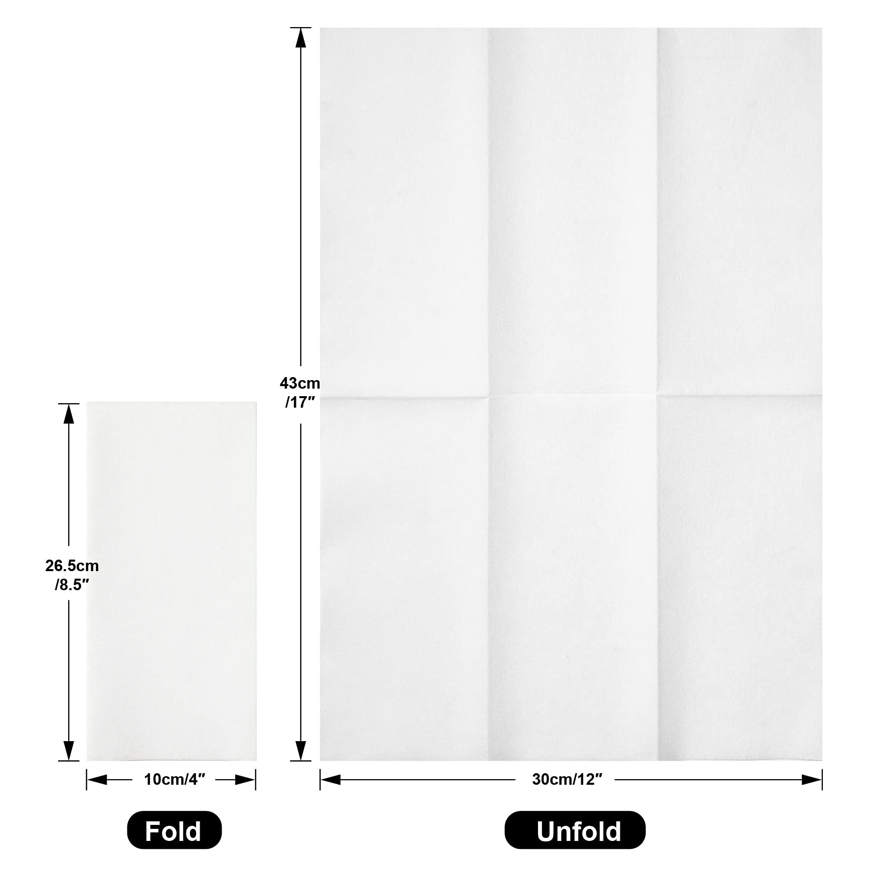 50 Pack Disposable Guest Towels - Premium White Linen Feel Napkins | Eco-Friendly Bathroom Paper Hand Towels for Parties, Christmas, Halloween, Thanksgiving | Perfect for Home, Restaurants & Events