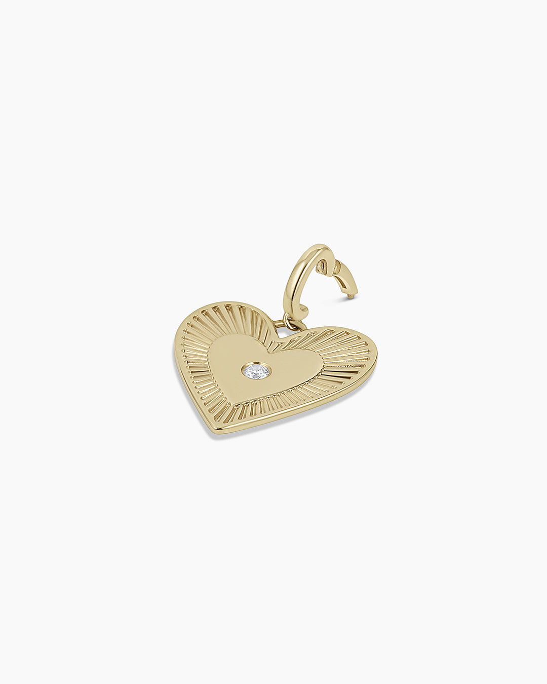Diamond Love Charm Pendant Necklace - 14K Gold Plated Heart Jewelry for Women - Perfect for Valentine's Day, Anniversary & Romantic Gifts