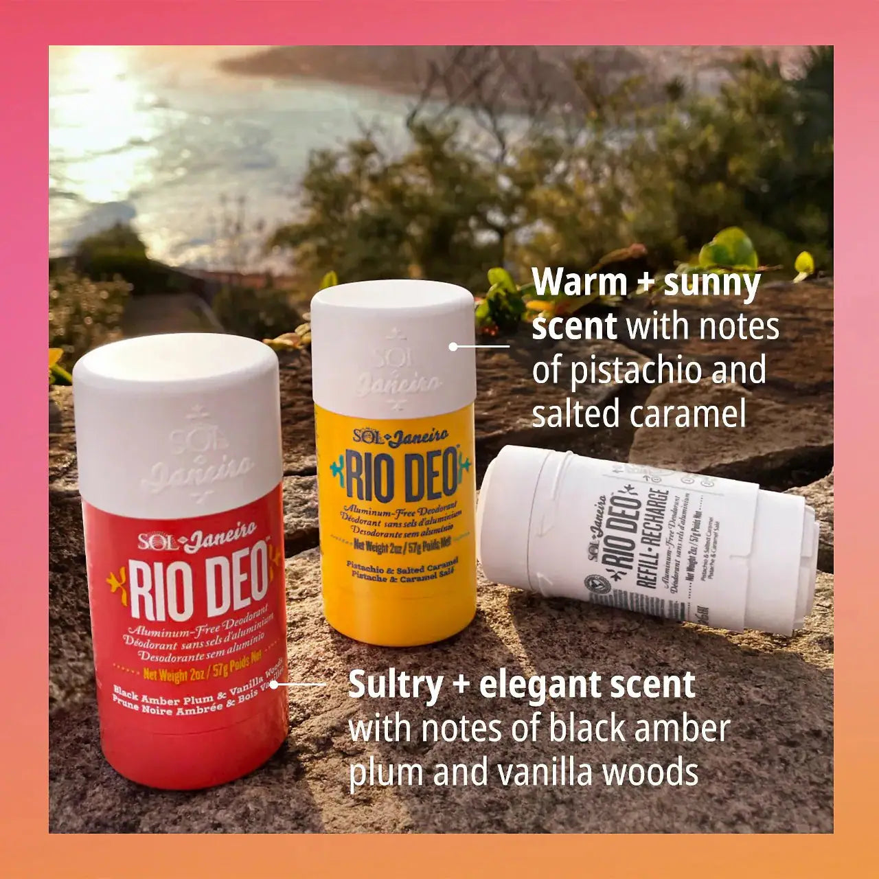 Sol de Janeiro Rio Deo Aluminum Free Deodorant - Natural & Vegan Deodorant for Women & Men - Fresh & Long-Lasting Protection - Perfect for Gym, Work & Daily Use