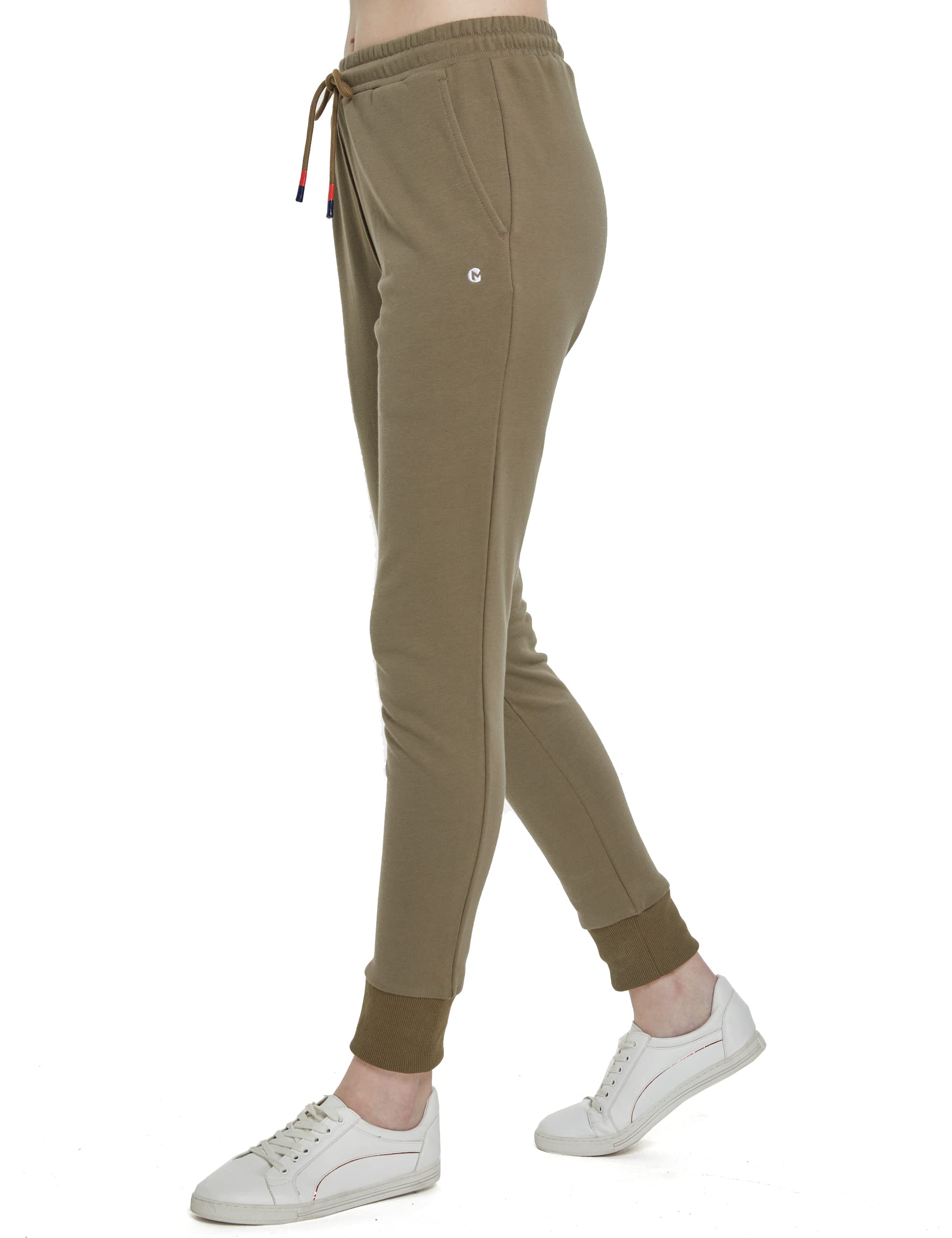 Camii Mia Women's Sweatpants with Pockets - Soft Cotton Joggers for Lounge, Workout & Running | Comfortable Drawstring Casual Pants for Yoga, Gym & Everyday Wear