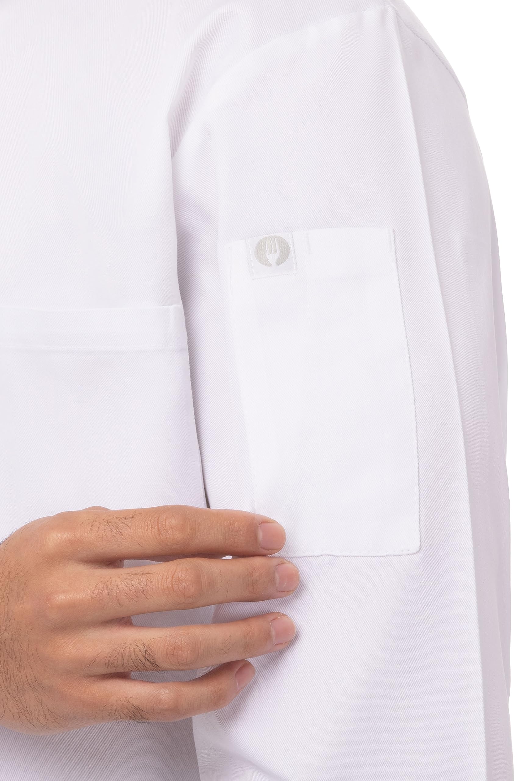 Chef Works Men's Montreaux Executive Chef Coat - Professional Kitchen Uniform for Cooking, Baking & Culinary Arts | Perfect for Chefs, Bakers & Catering Staff