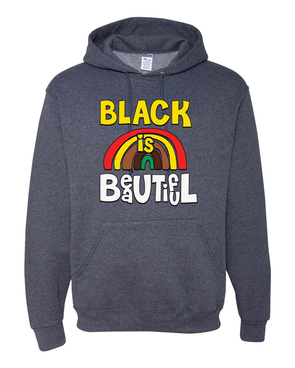 Wild Bobby Black is Beautiful Black Pride Unisex Graphic Hoodie Sweatshirt - Black Empowerment Apparel for Men & Women - Perfect for Casual Wear, Street Style & Social Justice Events