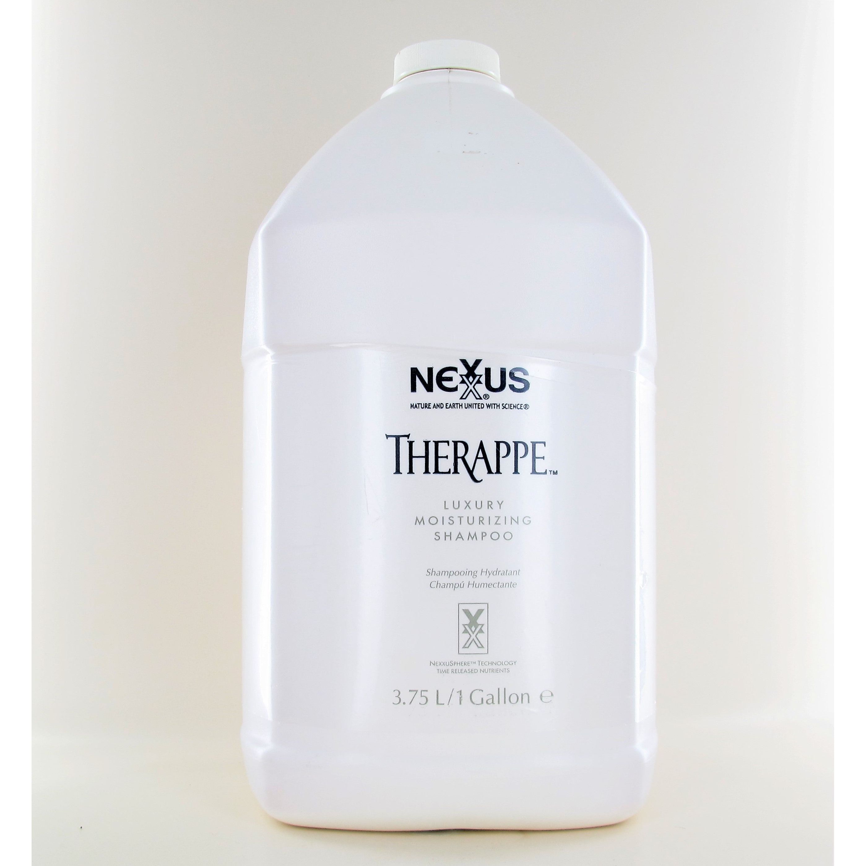 Nexxus Therappe Luxury Moisturizing Shampoo 3.75 L (1 Gallon) - Hydrating & Nourishing for Dry, Damaged Hair - Salon Quality Hair Care for Daily Use at Home & Professional Styling