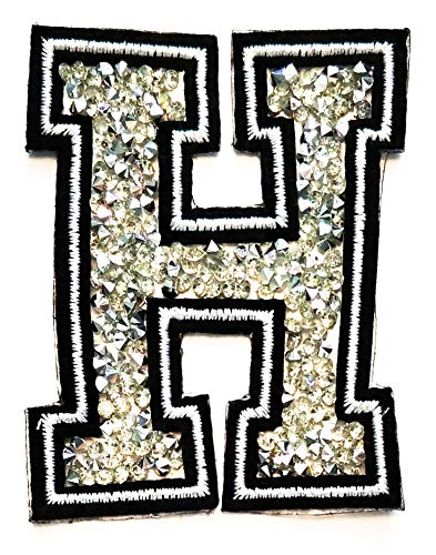 Silver Crystal Letter H