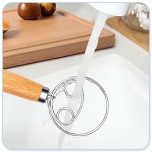 Spartali & Company 13-Inch Danish Dough Whisk - Professional Sourdough Bread Baking Tool for Effortless Mixing | Perfect for Homemade Bread, Pizza Dough & Pastry Making | Essential Kitchen Baking Supplies