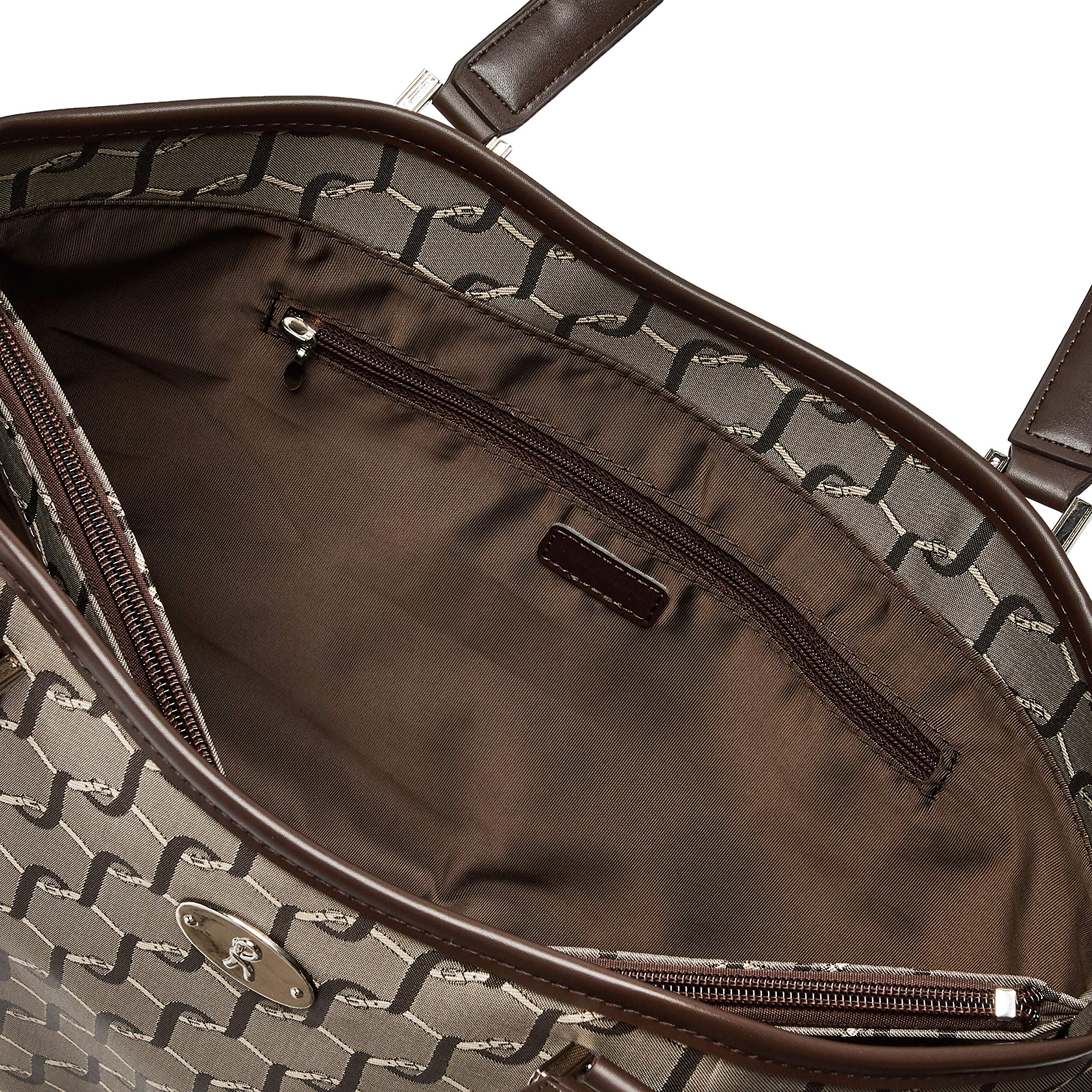 Roberta Di Camerino RBT914-71 Genuine Leather Tote Bag with Matching Coin Purse - Stylish Brown Handbag for Women | Perfect for Work, Travel & Everyday Use