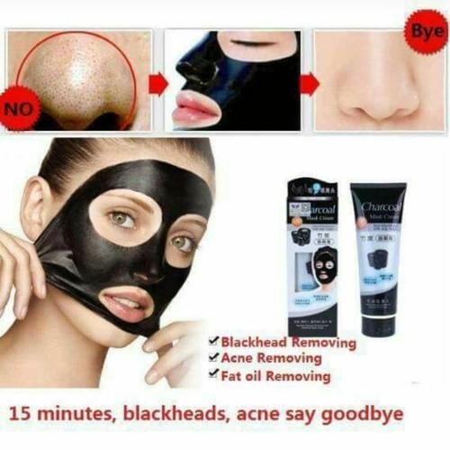 Deep Cleansing Charcoal Blackhead Mask Cream - Purifying Face Mask for Excess Dirt & Oil Removal, Blackhead Remover (2-Pack) | Perfect for Acne-Prone Skin & Daily Skincare Routine