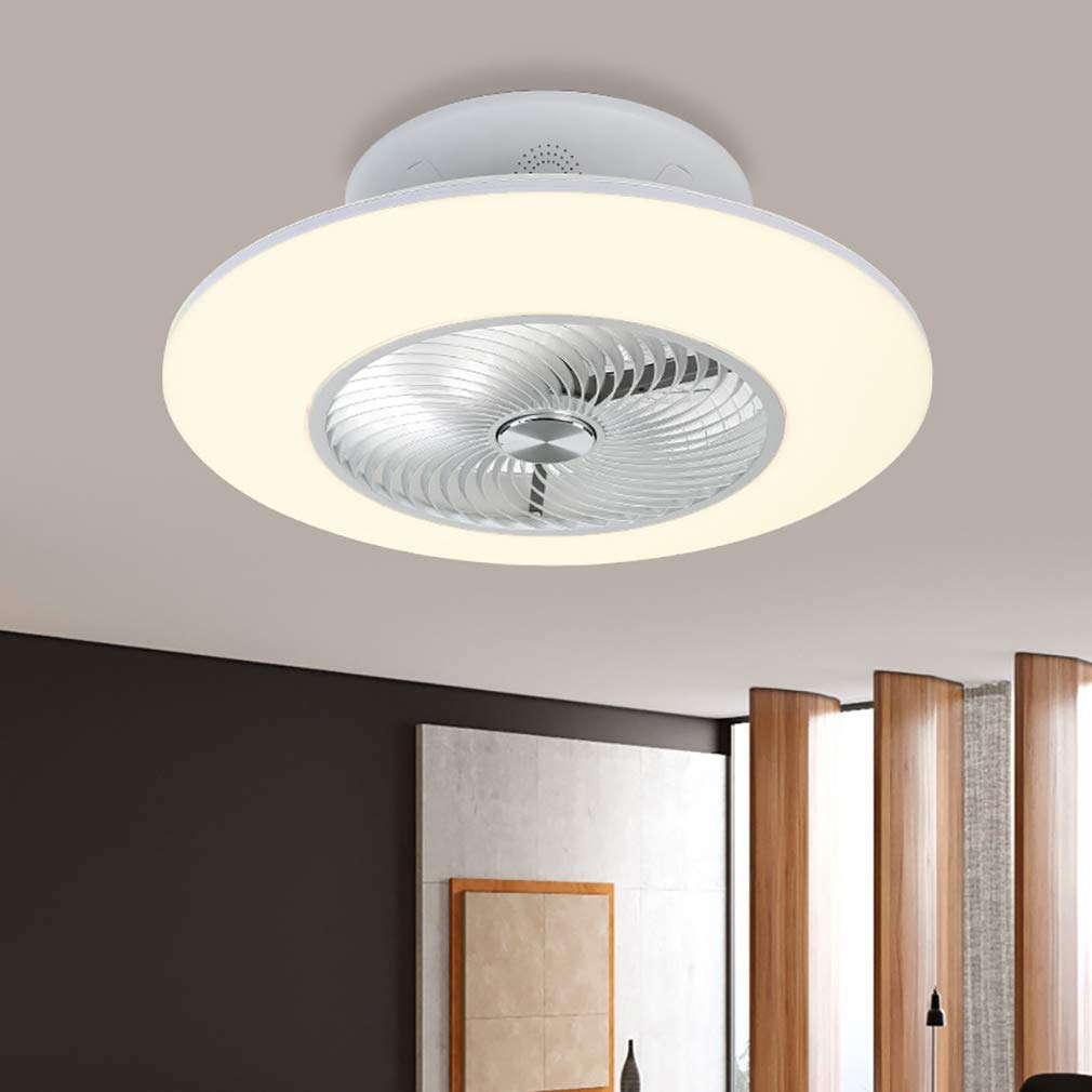 Modern Dimmable LED Ceiling Fan with Light - 22.8