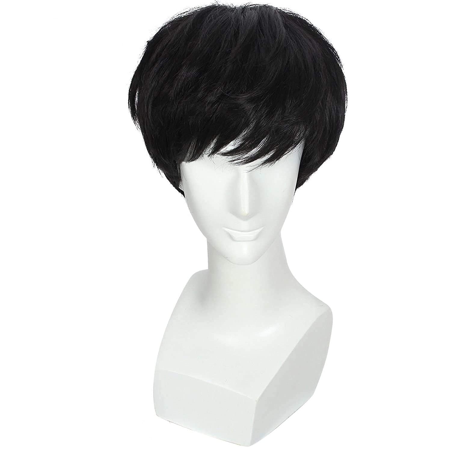 SIYAA Men's & Boys' Hair Wigs - Natural Looking Synthetic Hairpieces for Daily Wear & Costume - Perfect for Cosplay, Halloween, and Hair Loss Solutions