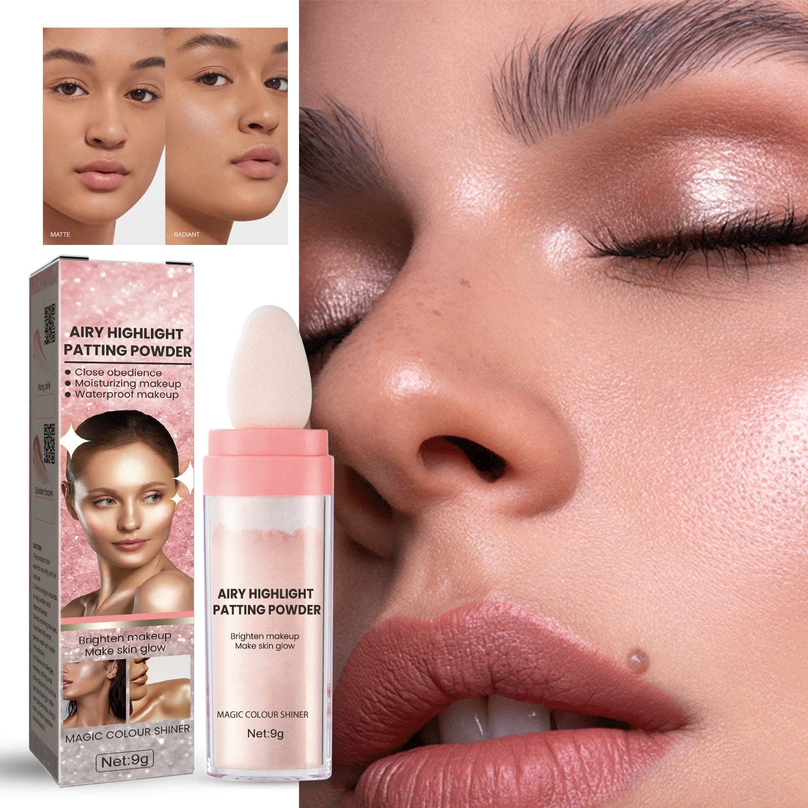 Wet And Wild Makeup Remover & Highlighter Powder - Waterproof Brightening Face & Body Glow - Moisturizing Multipurpose Cosmetics for Day & Night Makeup | Perfect for Parties, Photos & Everyday Glow