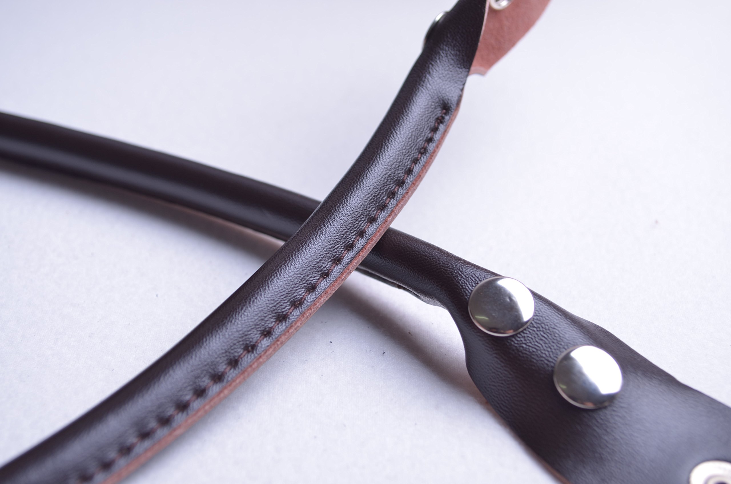 Genuine Cowhide Leather Handbag Handles 0.4'' Wide 21.6 Inch - Premium Replacement Bag Straps for DIY Purse Repair & Crafting (Dark Brown, WT09) | Perfect for Handbag Restoration, Tote Bag Upgrades & Leather Craft Projects