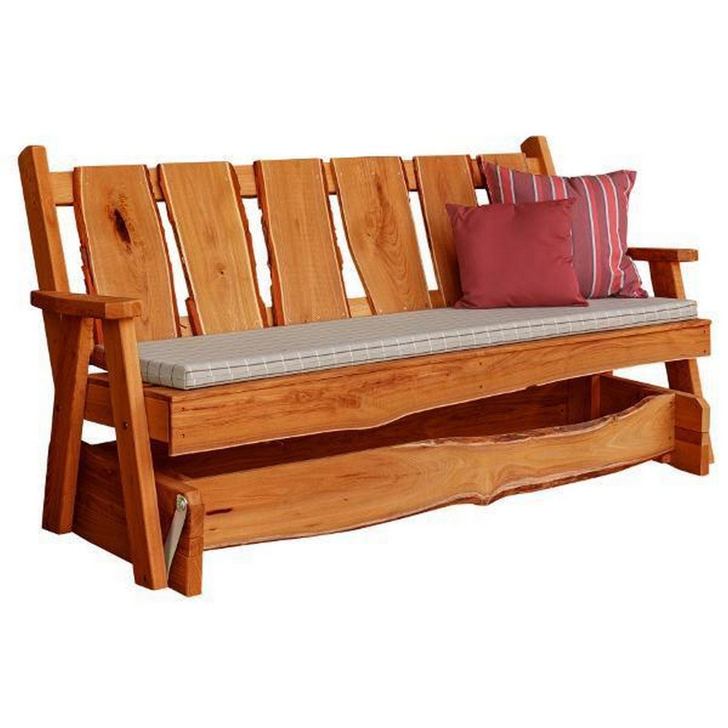 Timberland Garden Bench by A&L Furniture - Outdoor Wooden Bench for Patio, Garden, and Backyard - Durable & Weather-Resistant for Year-Round Use