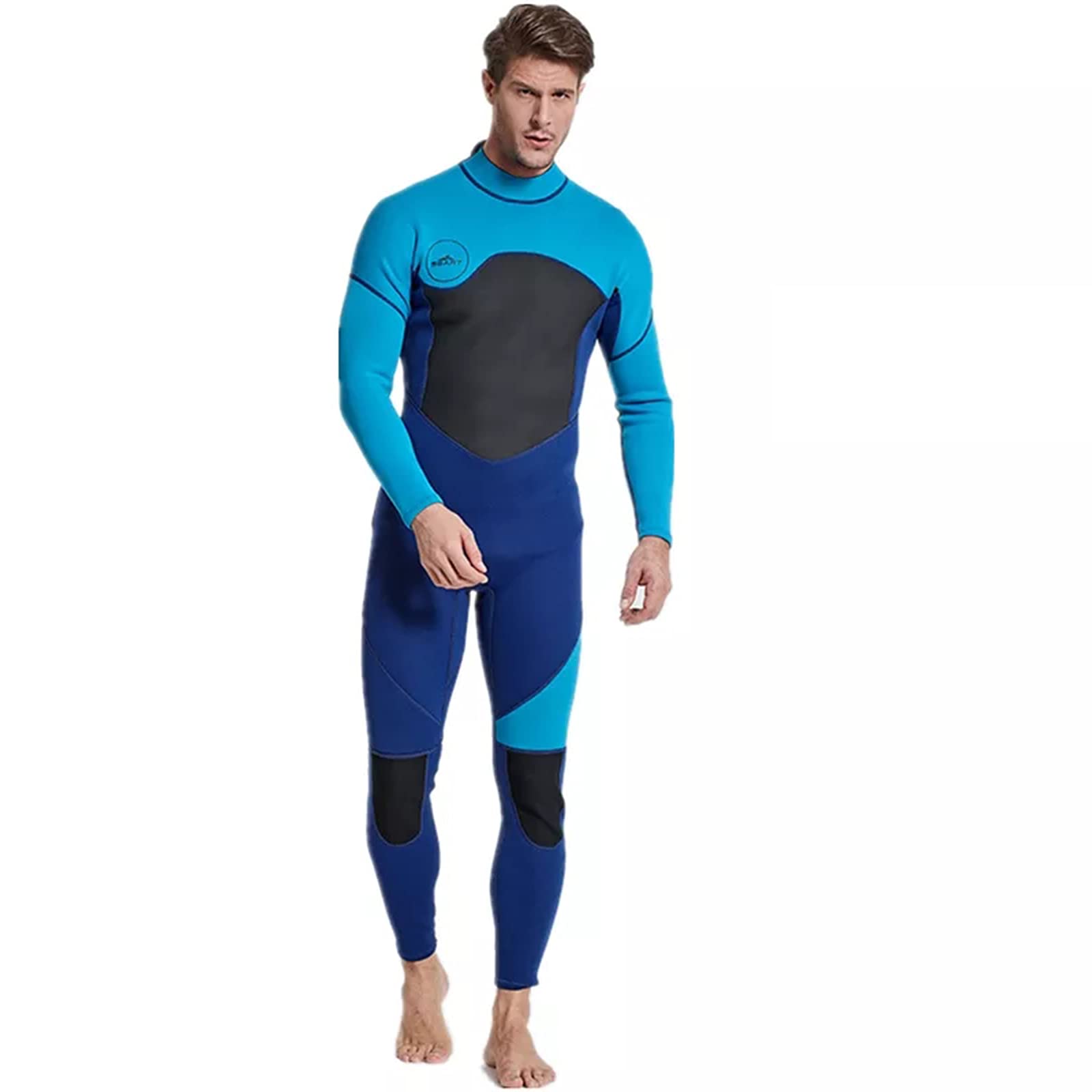 3mm Neoprene Men's Wetsuit - Full Body Diving Suit with Back Zip for Scuba Diving, Surfing & Swimming | Perfect for Water Sports & Cold Ocean Adventures