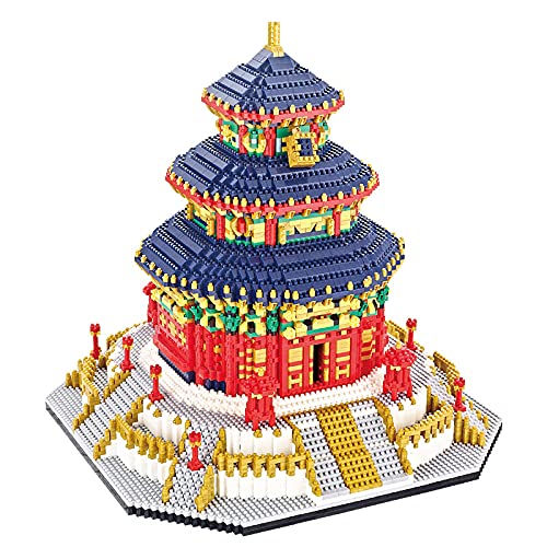 TzFioy Temple of Heaven Beijing 7880Pcs Building Blocks Set - Chinese Ancient Architecture Model, Educational STEM Toys for Kids & Adults - Perfect for Home Decoration, Gift Giving & Historical Learning