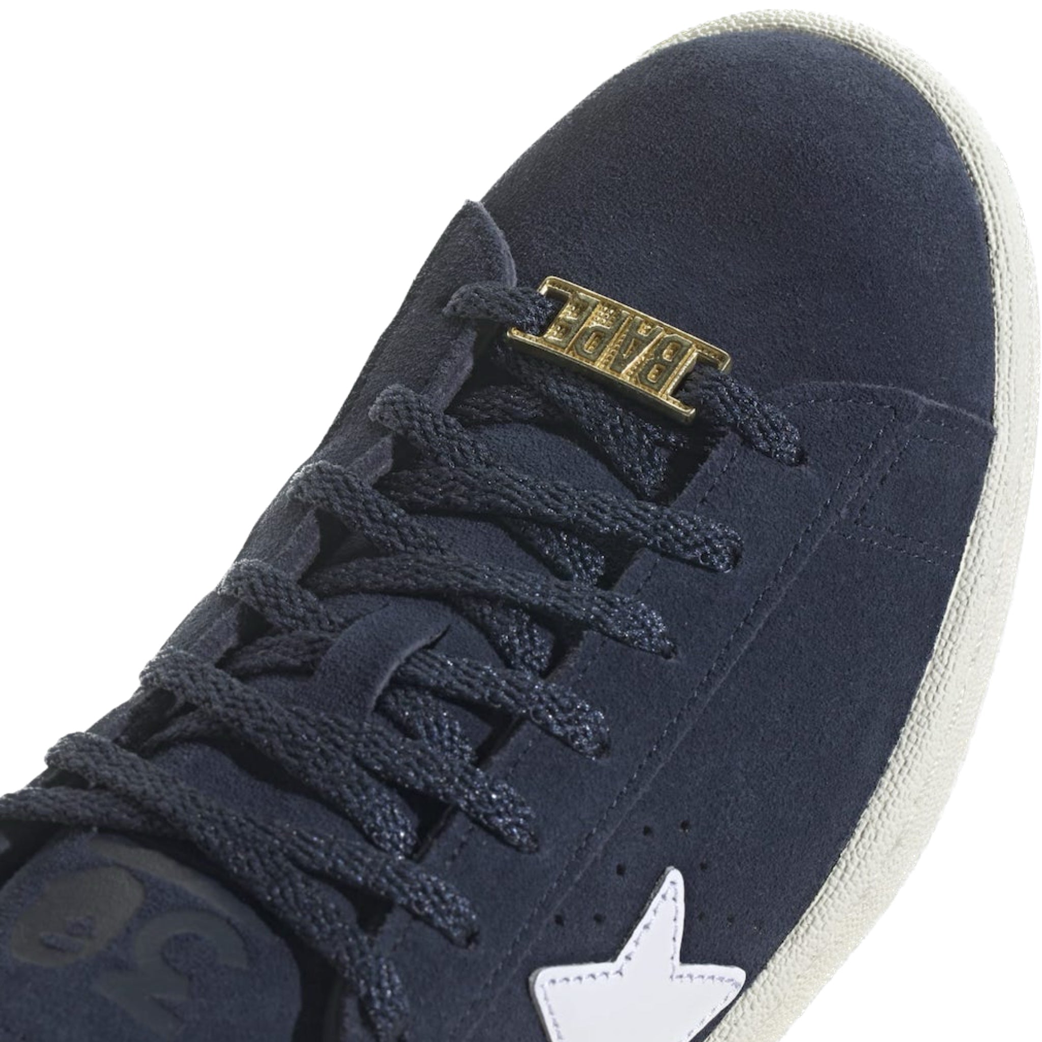 Adidas Campus 80s BAPE Collaboration Sneakers - Collegiate Navy & Cloud White Colorway | Streetwear Fashion, Casual Wear & Sneaker Collection