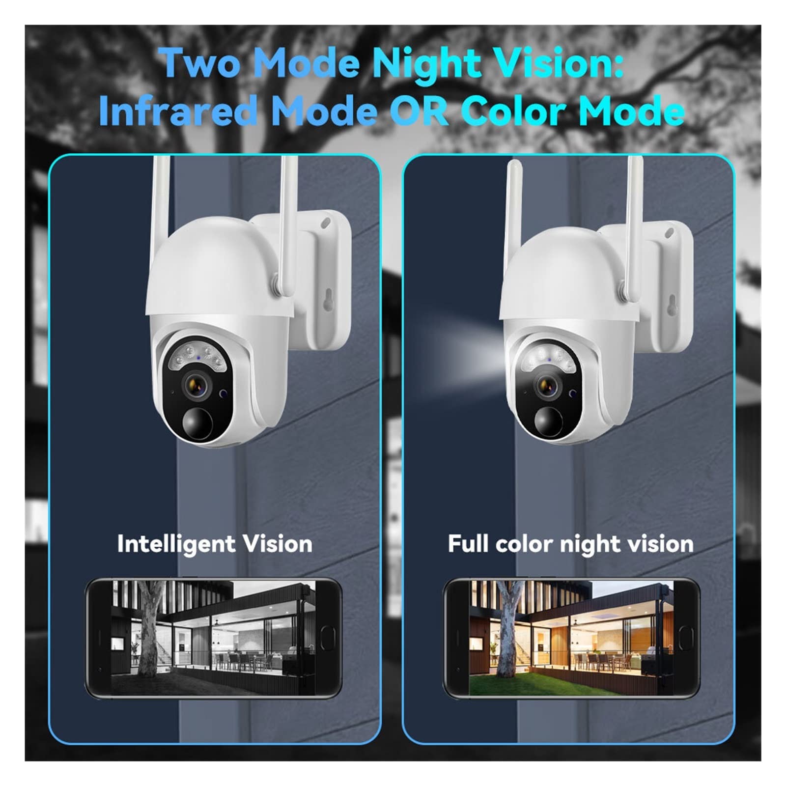 SilteD 3MP Solar Security Camera Outdoor - 3.5W Solar Panel, 7800mAh Battery, WiFi PTZ, Waterproof Wireless Surveillance IP Camera with Color Night Vision | Ideal for Home Security, Yard Monitoring & Property Protection