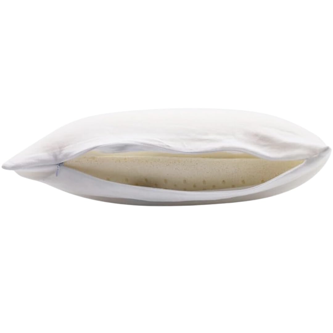 Organic Talalay Latex Pillows with GOTS Certified Organic Cotton Cover - King Size Extra Soft 2-Pack for Neck Pain Relief & Head Support - Perfect for Side, Back & Stomach Sleepers - Ideal for Bedroom, Guest Room & Hotel Use
