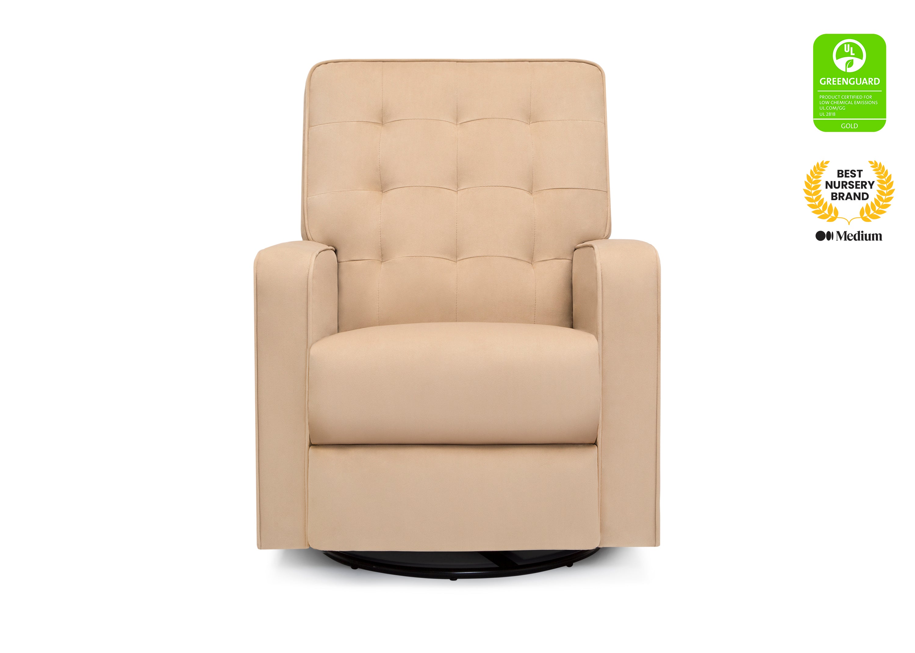 Gavin Nursery Glider Swivel Recliner Chair with LiveSmart Fabric by Culp - Perfect for Baby Nurseries, Breastfeeding & Relaxing