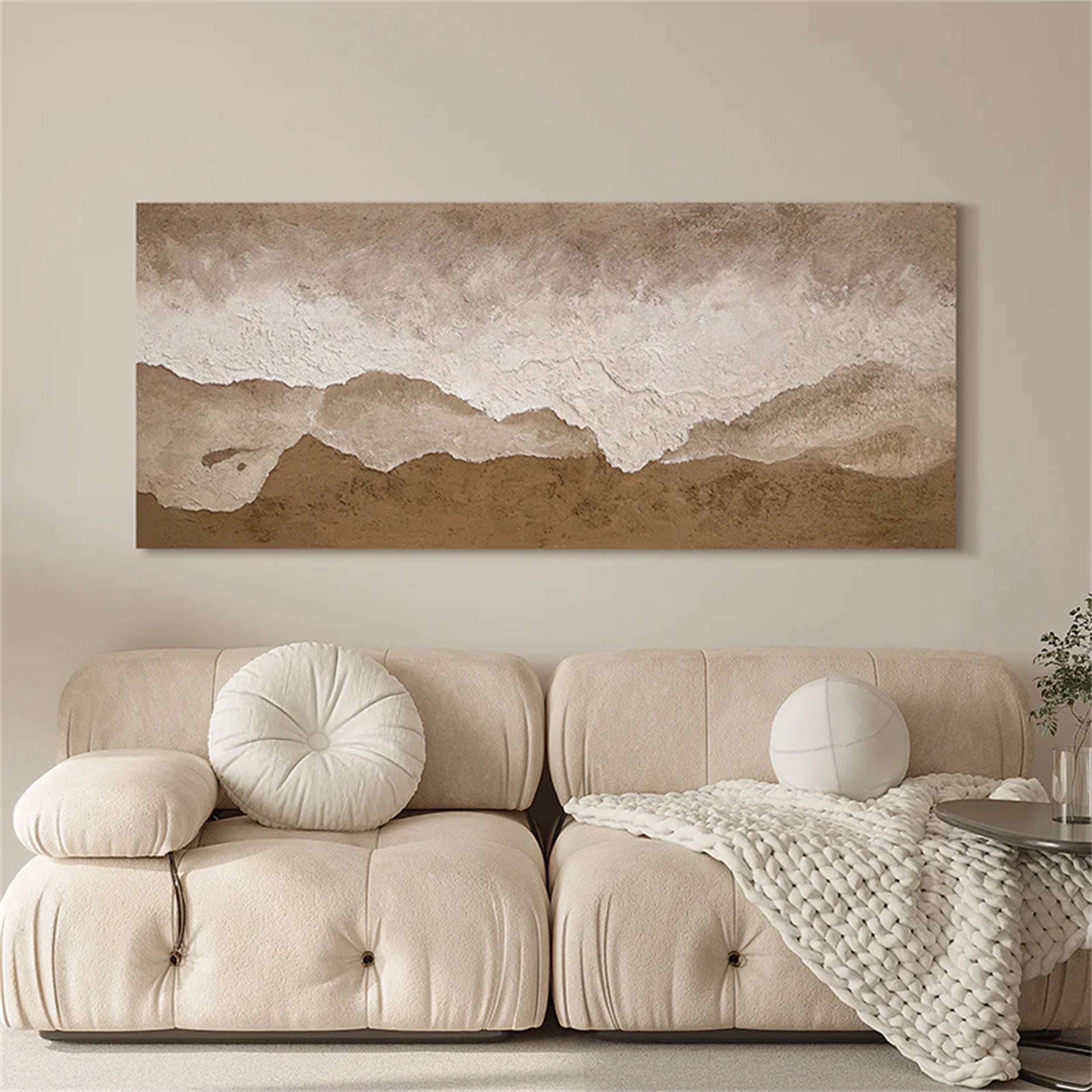 Ocean and Sky Painting #OS 116 - Handmade Seascape Wall Art for Home & Office Decor - Perfect for Living Room, Bedroom or Coastal Themed Spaces