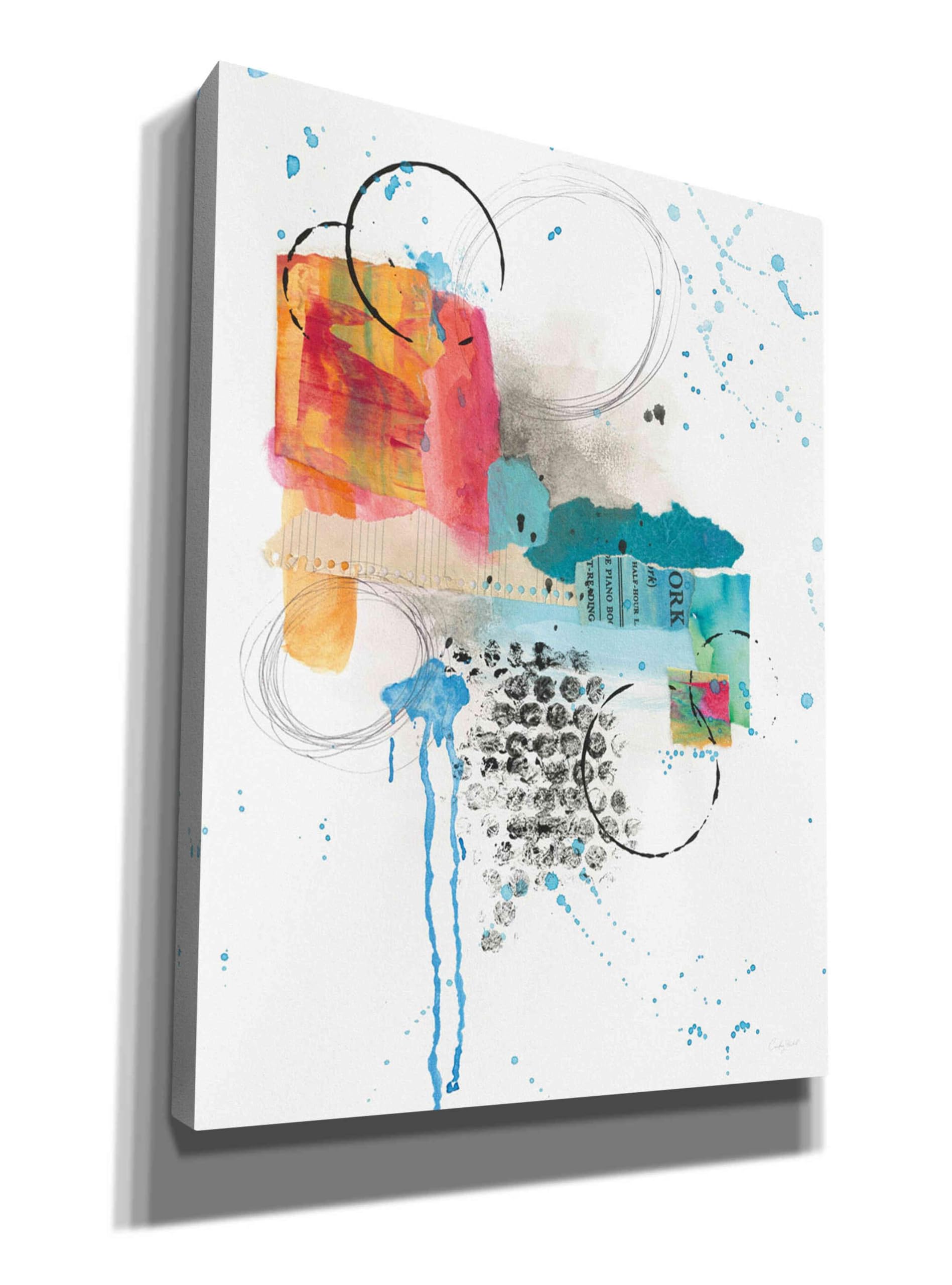 Epic Graffiti 'Abstract Skyline I' by Courtney Prahl - 40x54 Inch Modern Canvas Wall Art for Living Room, Bedroom & Office Decor