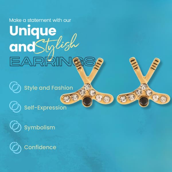 Hockey Earrings for Women - Ice Hockey Jewelry Gifts for Female Players, Moms & Fans - Dangle Charm Earrings for Sports Lovers - Perfect for Games, Parties & Everyday Wear