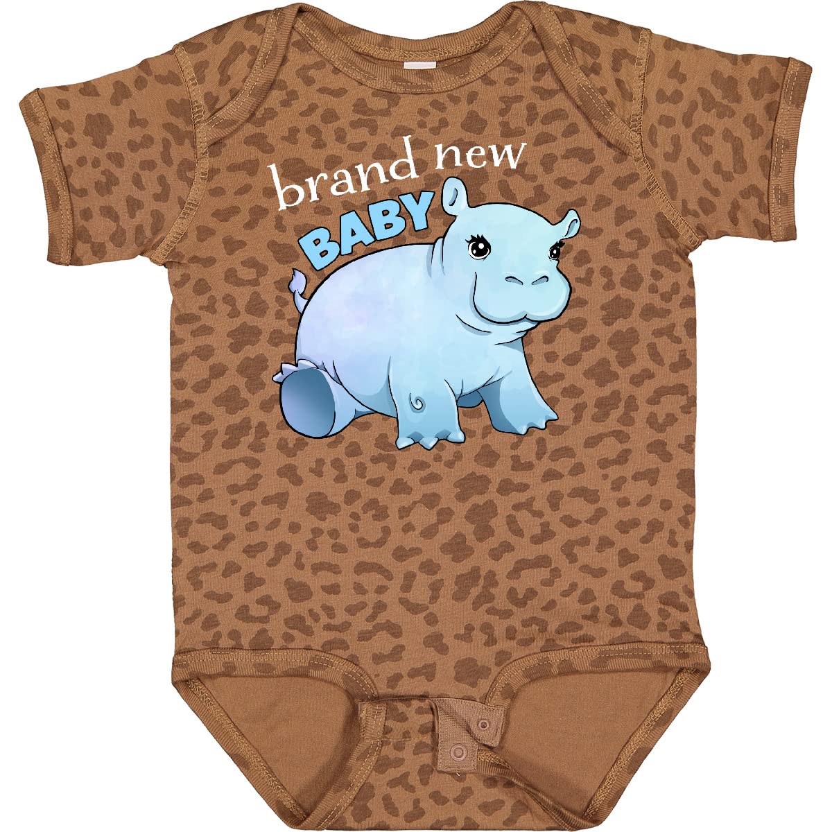 Inktastic Cute Baby Hippo Bodysuit - Soft Cotton Onesie for Newborns & Infants - Perfect for Playtime, Photo Shoots & Everyday Wear