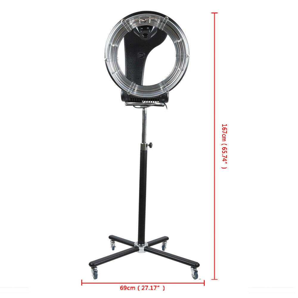 Professional 3-in-1 Hair Dryer with Orbiting Rollerball & Infrared Technology - 1000W Free-Stand Salon Hair Dryer, 360° Rotation Drying & Perming Machine for Home & Salon Use - Perfect for Styling, Drying, and Perm Treatments