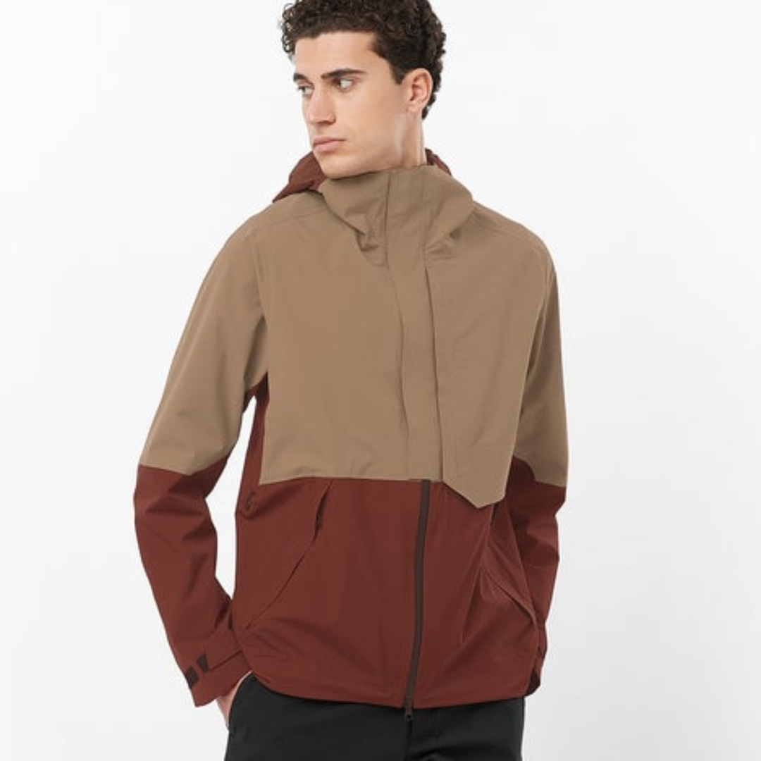 Salomon Men's Outerpath Pro 2.5L Waterproof Hiking Jacket - Lightweight Windbreaker for Outdoor Adventures & Trail Running