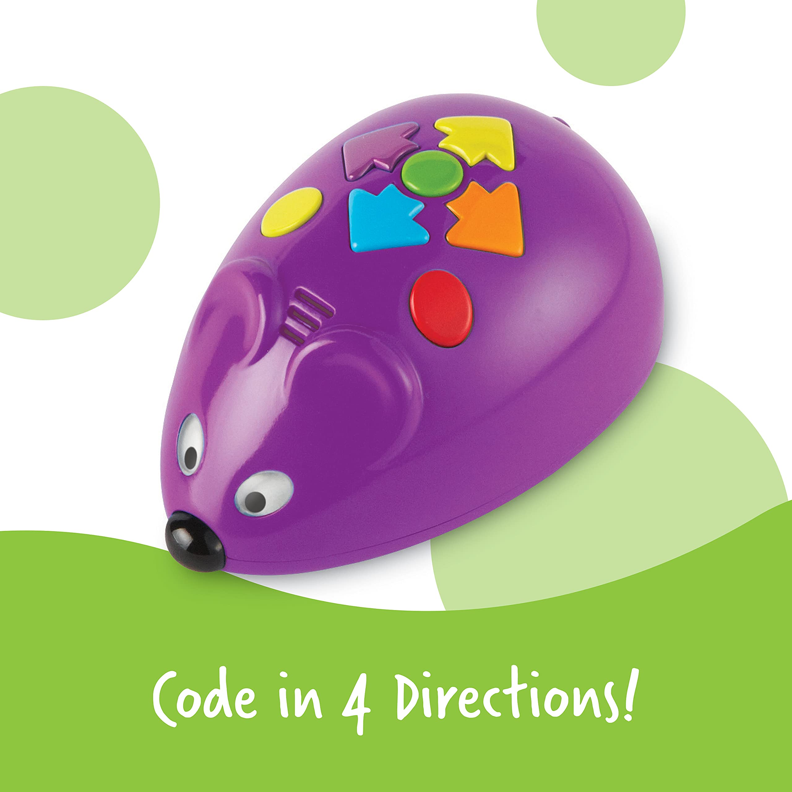 Learning Resources Code & Go Robot Mouse - 31 Piece STEM Coding Toy for Kids Ages 4+, Educational Programming Robot for Early Learning | Perfect for Classroom STEM Activities & Home Play